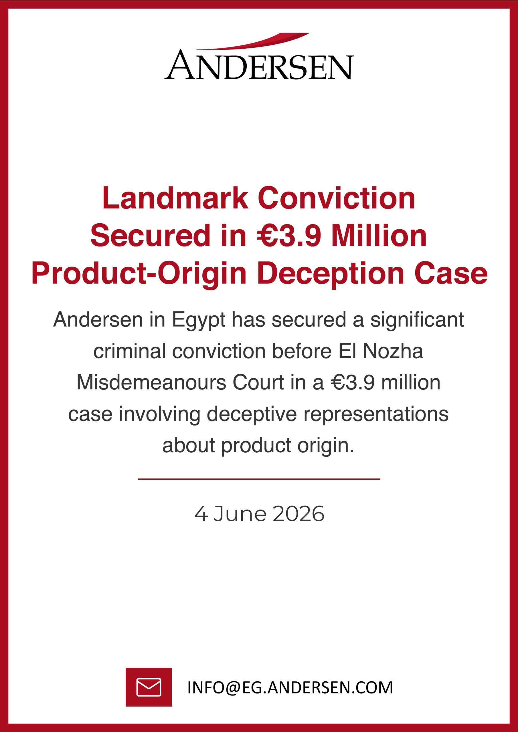 Product-Origin Deception Case